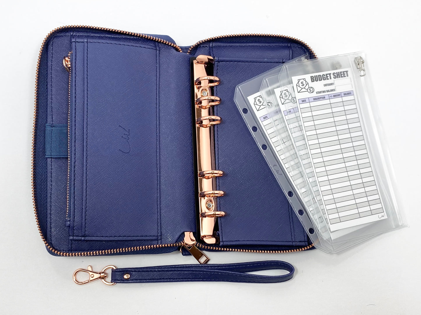 LW Navy+Rose Gold Wallet LIMITED EDITION